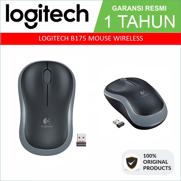 Mouse Wireless Logitech Wireless B175 A1R4 Promo Sale Premium Mouse Laptop Murah Bisa COD Wireless U