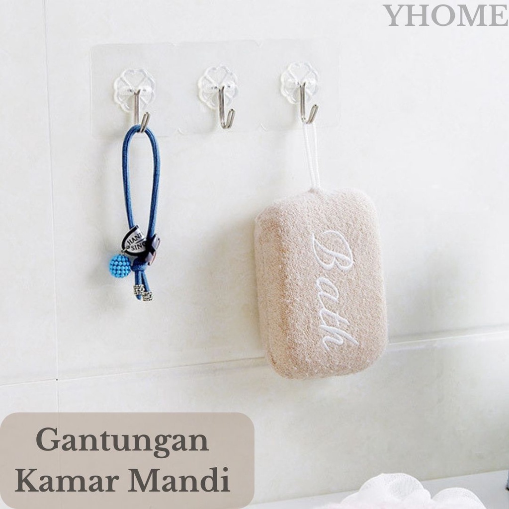 GANTUNGAN TEMPEL HOOK AJAIB GANTUNGAN DINDING KAIT MAGIC SERBAGUNA KAMAR MANDI DAPUR / HANGER