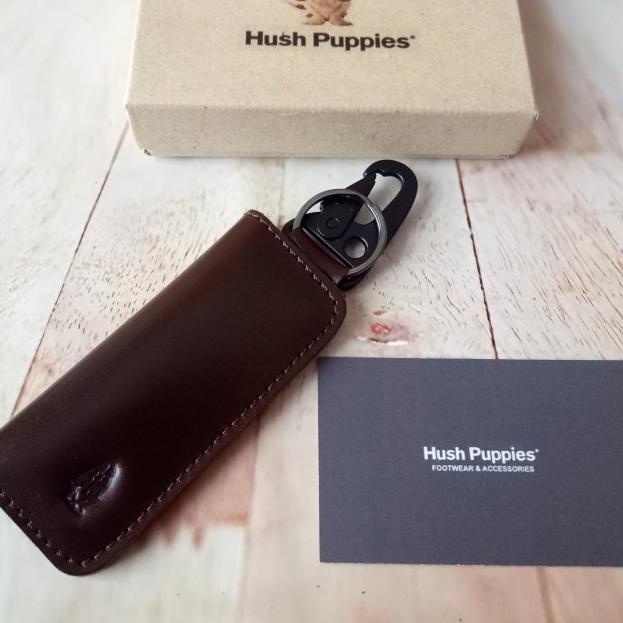 Dompet STNK Gantungan Kunci Mobil/Motor Hush Puppies Kulit Asli 100%