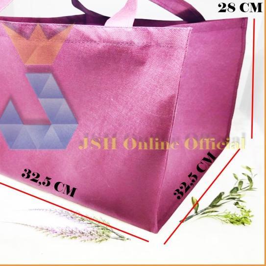 

[Premium] Tas Spunbond 32,5 x 32,5 x 28 Cm Kantong Goodie Kotak Kue - Merah