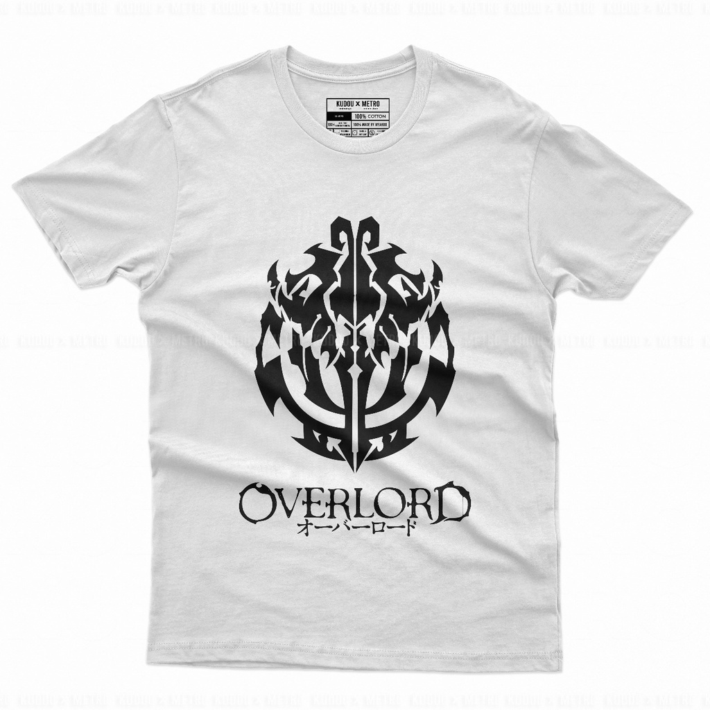 Tshirt Overlord White Anime Manga Premium Unisex