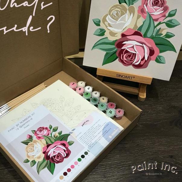 

Paint by Numbers Kit: Rose | Valentine Painting Kit | Gift |Hampers - TANPA KUAS