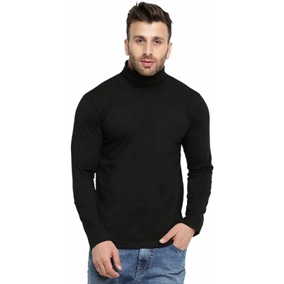 [WAREHOUSE LYRIC] KAOS TURTLE NECK PRIA LENGAN PANJANG BASIC TURTLENECK KAOS KERAH LEHER TINGGI COWO