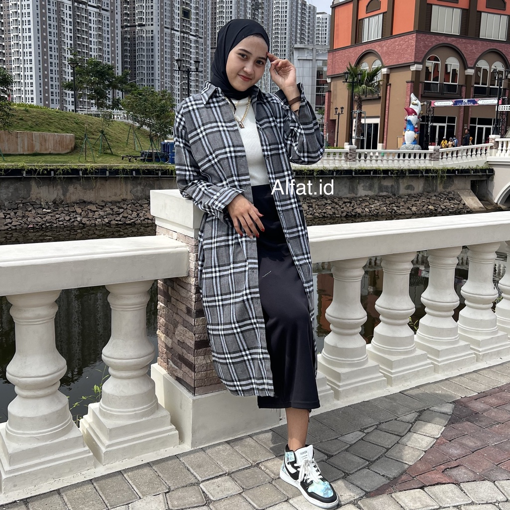 oversize Dress FANEL- Shirt Dress- Midi Dress Fanel - Tunik fanel