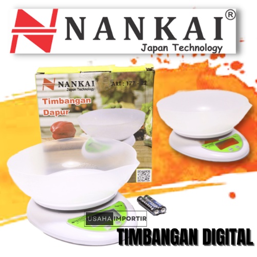 Timbangan Mangkok Nankai 177-22 Timbangan Digital Timbangan Dapur Digital Timbangan Duduk Mangkok Da