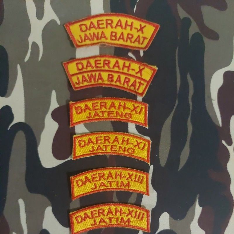 ATRIBUT FKPPI LAMBANG DAERAH JABAR/JATENG/JATIM