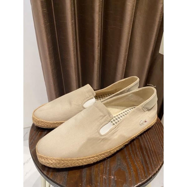 Sepatu Pria model Espadrilles merk LACOSTE asli