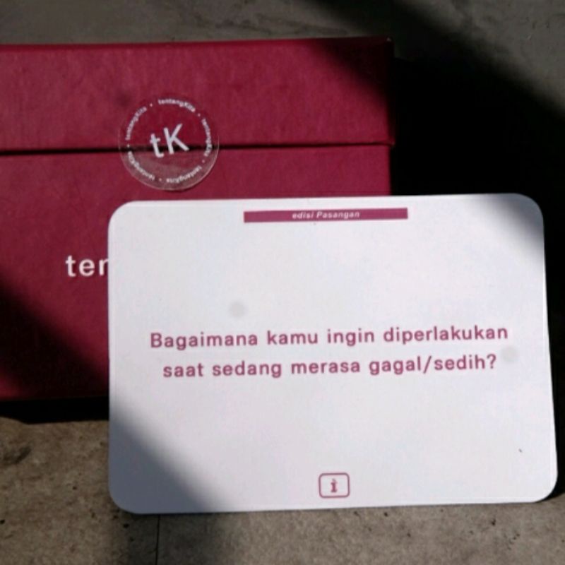 Preloved kartu Tentang Kita Edisi pasangan (45s)