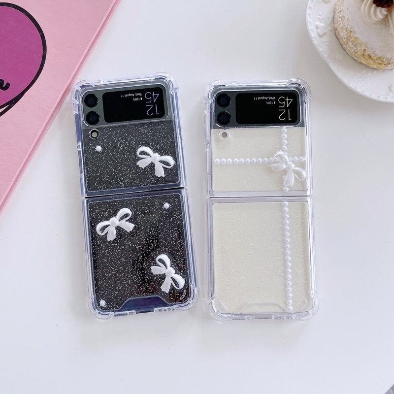 SAMSUNG Z FLIP 4 ZFLIP4 FLIP4 Z FOLD 4 3 2 CASE Motif Bunga Cat Glitter Readystock ZFLIP 3 ZFOLD READY