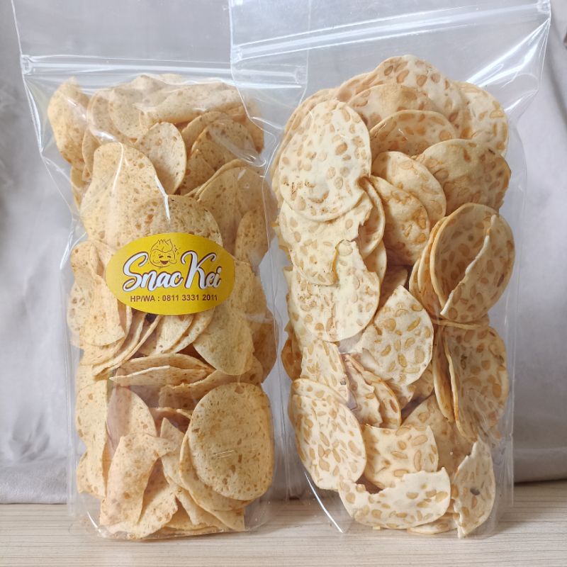 

Keripik Sagu Tempe Menjes 200gr - Camilan Murah