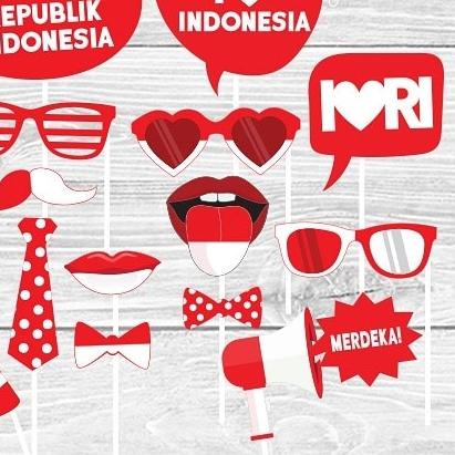 Photobooth props Kemerdekaan RI 17 Agustus