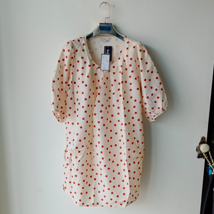 Ago/Tunik Sifon Wanita mewah /Atasan Wanita Tunik motif  Thrift