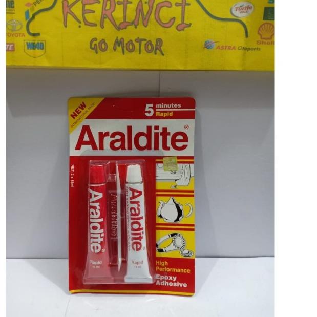 

LEM ARALDITE 5 MENIT MERAH - LEM ARALDITE MERAH 2 X 15ml
