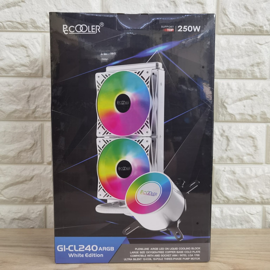 PCCOOLER GI-CL240 ARGB WHITE LIQUID CPU COOLER WHITE