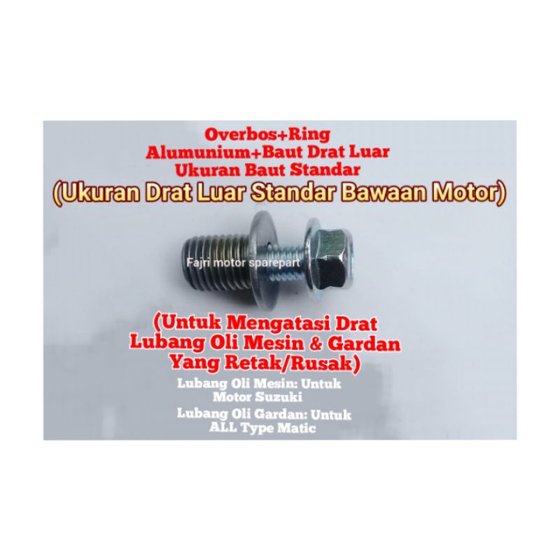 Drat Sok Over bos Lubang Oli Mesin SUZUKI dan Gardan