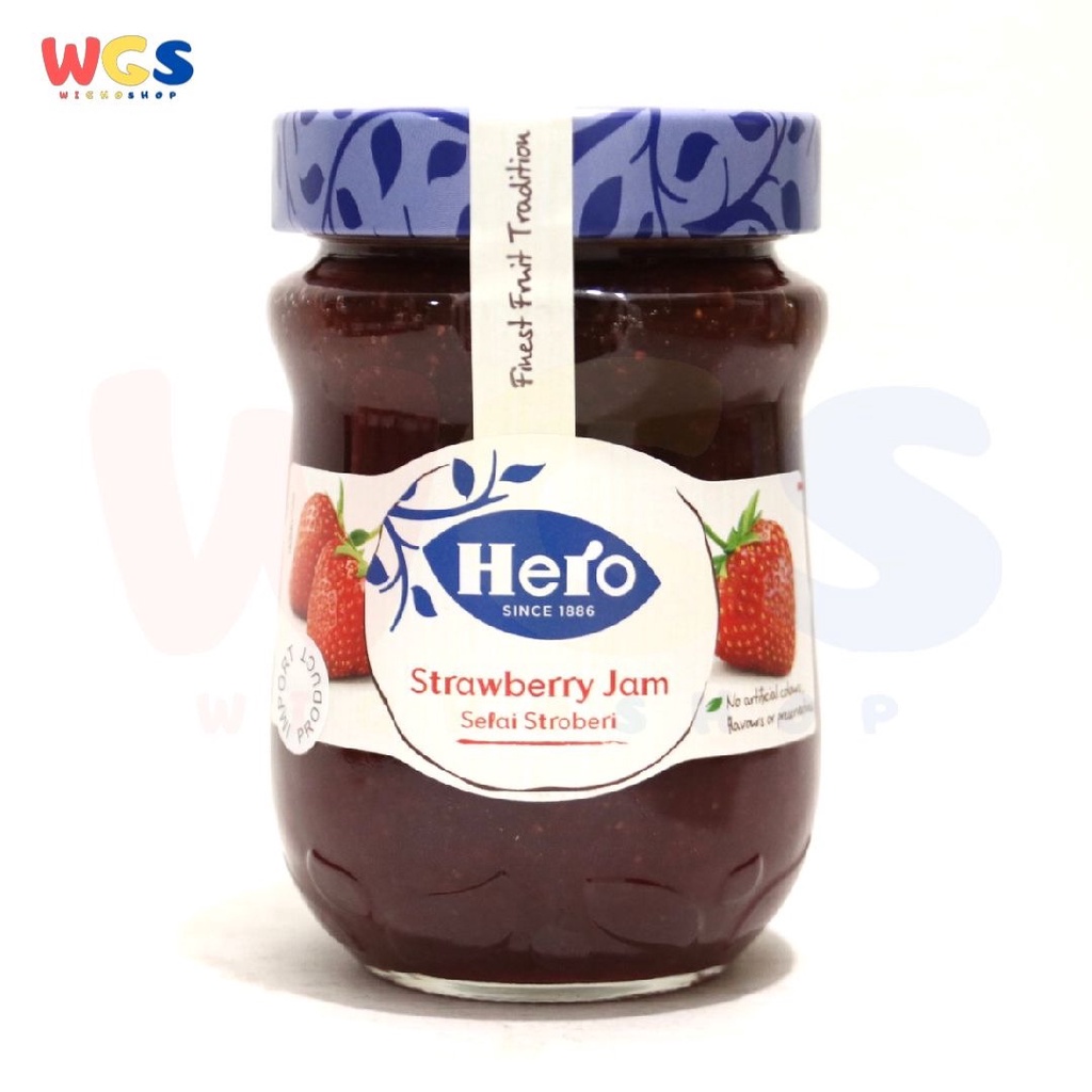 Hero Selai Strawberry Jam No Artificial Colours Spread 340g