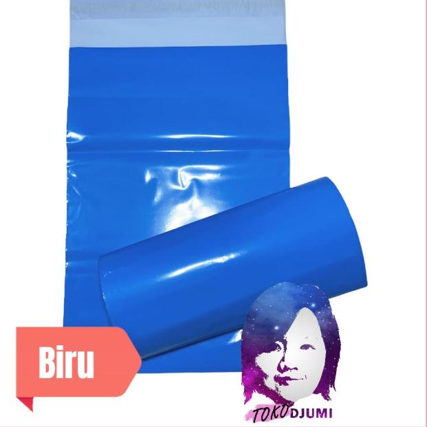 

100 PCS 32x45 cm Plastik Packing / Polymailer / Bungkus Online - Biru