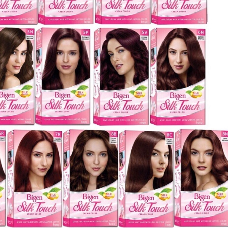Bigen Silk Touch Cat Rambut Uban kemasan pink