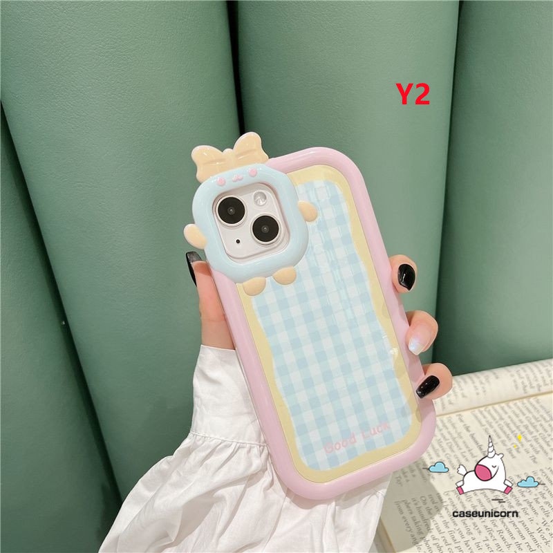 Casing Realme C21Y C33 C31 C25 C35 C30 C15 C25Y C11 C25s C21 C2 C1 C2 C1 C3 C17 Realme9 8 8i 8pro 5 6i 9i 5s 9pro+ 5 7i Ins Kisi Warna-Warni Lucu Kartun 3D Busur Monster Lensa Soft Case