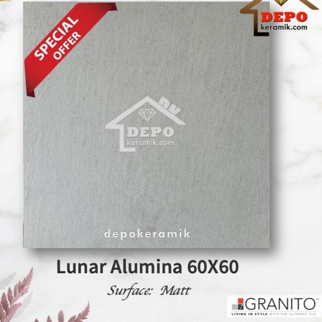 Granito Lunar Alumina 60x60 Kw1 Granit Lantai Matt Bertekstur