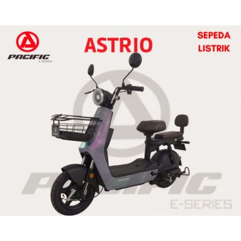 Share: Sepeda Listrik / Electric Bike PACIFIC ASTRIO 48V 12Ah Power 500 Watt New Motor listrik murah