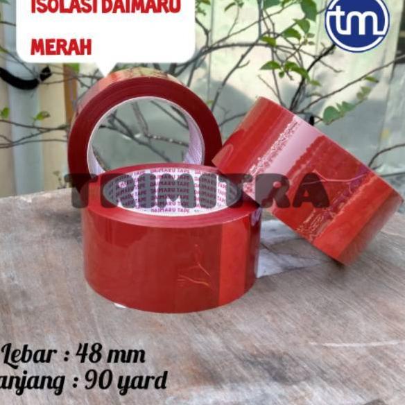 

ソ ISOLASI / SELOTIP / LAKBAN DAIMARU PLASTIK WARNA MERAH 2" OPP TAPE ヶ
