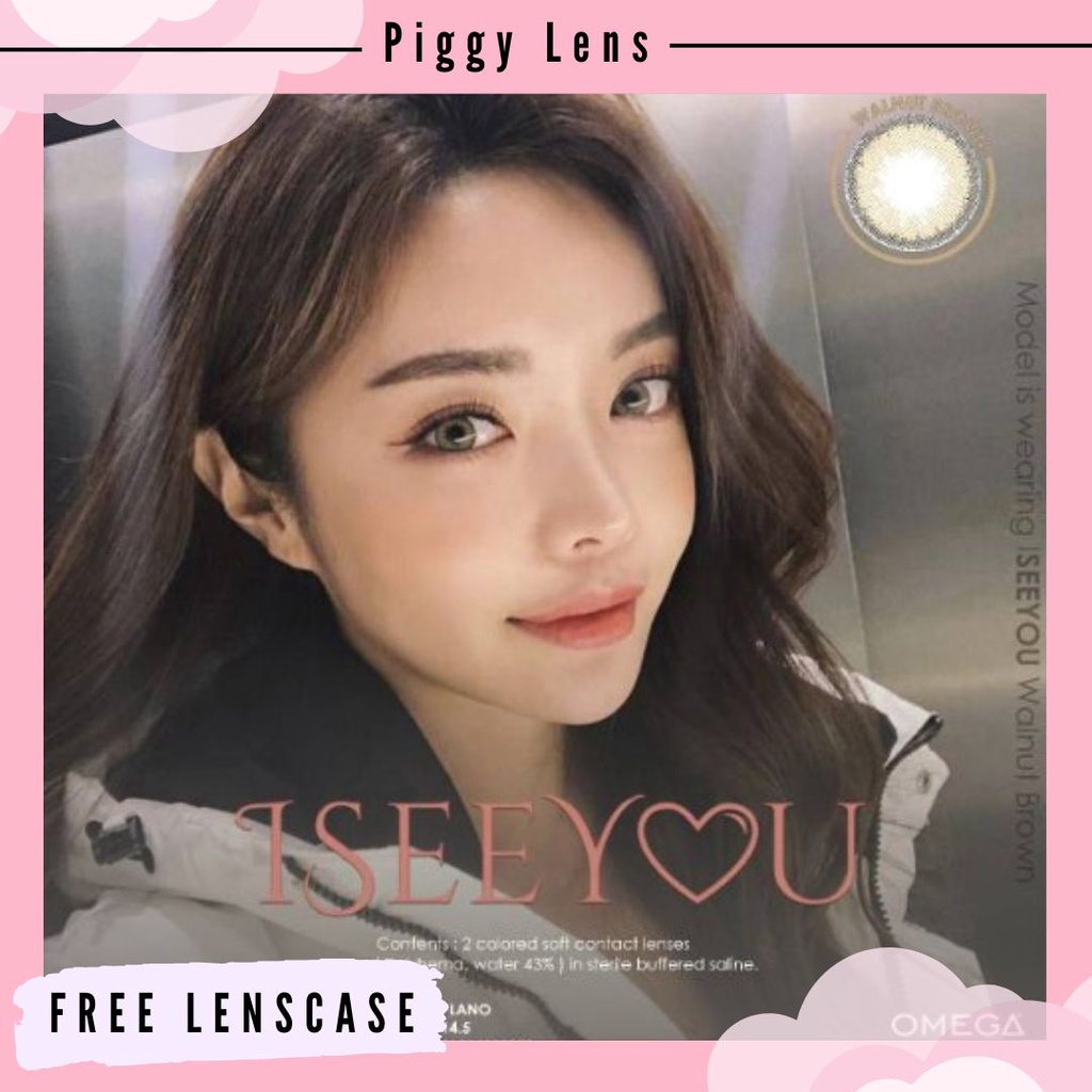 SOFTLENS NATURAL I SEE YOU OMEGA NORMAL &amp; MINUS 0.50 s/d 3.00 + FREE LENSCASE