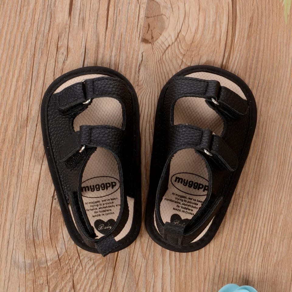 Sandal Anak Bayi Laki Laki LEON 0 - 12 Bulan Kekinian / Sandal Baby Cowok Nyaman Terbaru