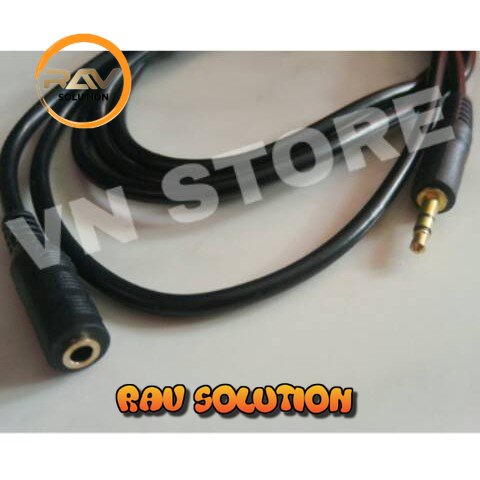 KABEL PERPANJANGAN AUDIO MALE - FEMALE (EXTENTION) 1.5M (GOLD PLATED)