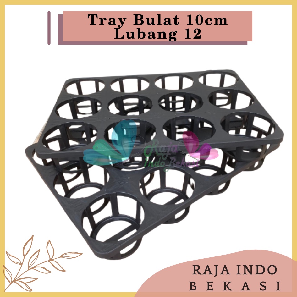 Tray Bulat 10cm Lubang 12 Untuk Anggrek/Pot Semai Pot Bulat Bibit Benih Flexible-Tray Anggrek 12 Lubang /Tray Anggrek Dewasa 3,5&quot;