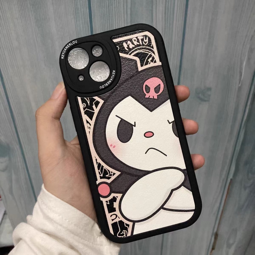 Ins Kuromi Case Bahan Kulit TPU Untuk iPhone 14 14pro 14Plus 14prm 13 13pro 13pro 11 7Plus 8Plus Xr XS 12pro Max