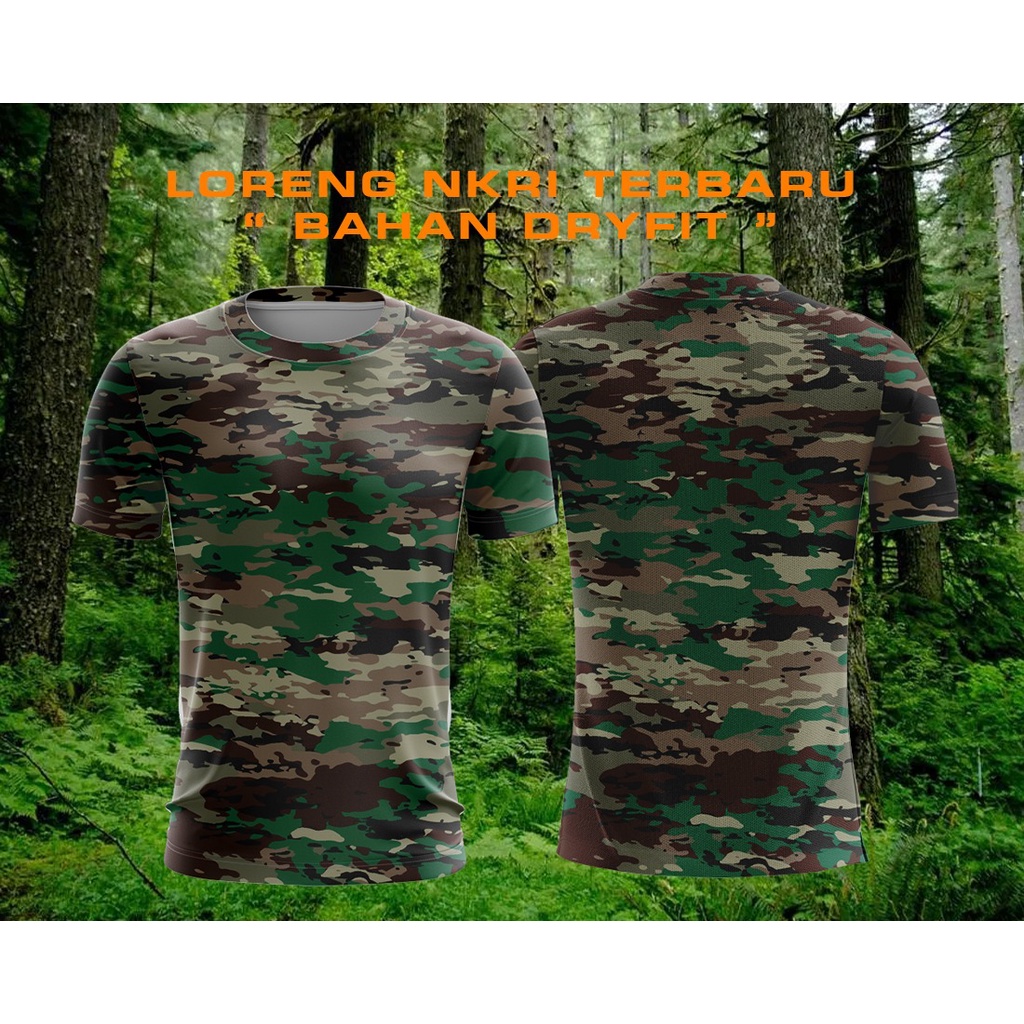 DISKON BESAR-BESARAN KAOS JERSEY TNI AD LORENG TERBARU 2022 BAJU KASAD DALAMAN PDH PDL KEREN BISA CO