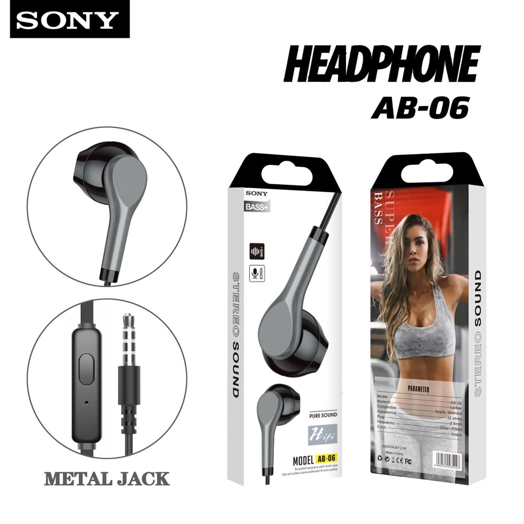 MINIGO NEW PROMO HEADSET PHILIPS DAN SONY SERI AB ~ PHILIPS AB-04/PHILIPS AB-05/SONY AB-06 STEREO EARPHONE SUPER BASS