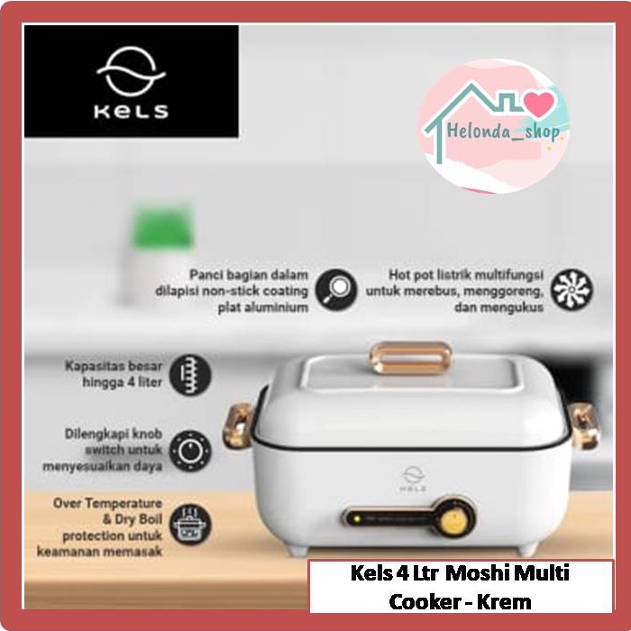 45. Kels 4 Liter Moshi Multi Cooker - Krem