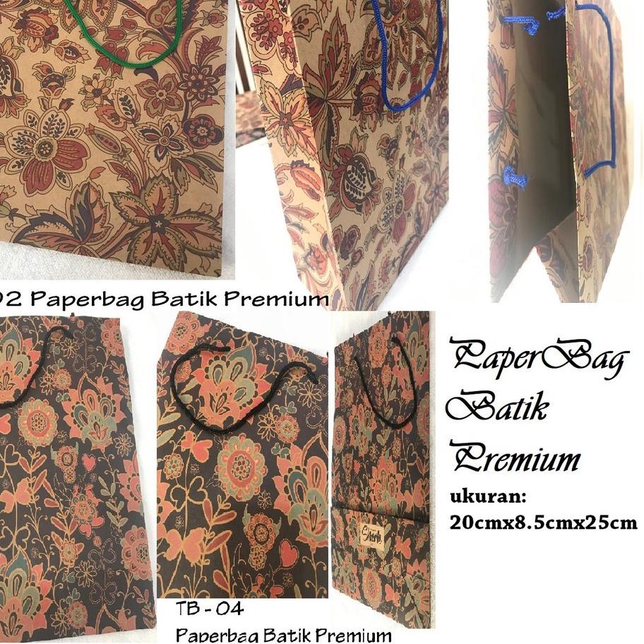 

㊙ Paper Bag Souvenir Tas Kertas Ulang Tahun Medium Goodie Bag Batik Art Paper Mix ↴