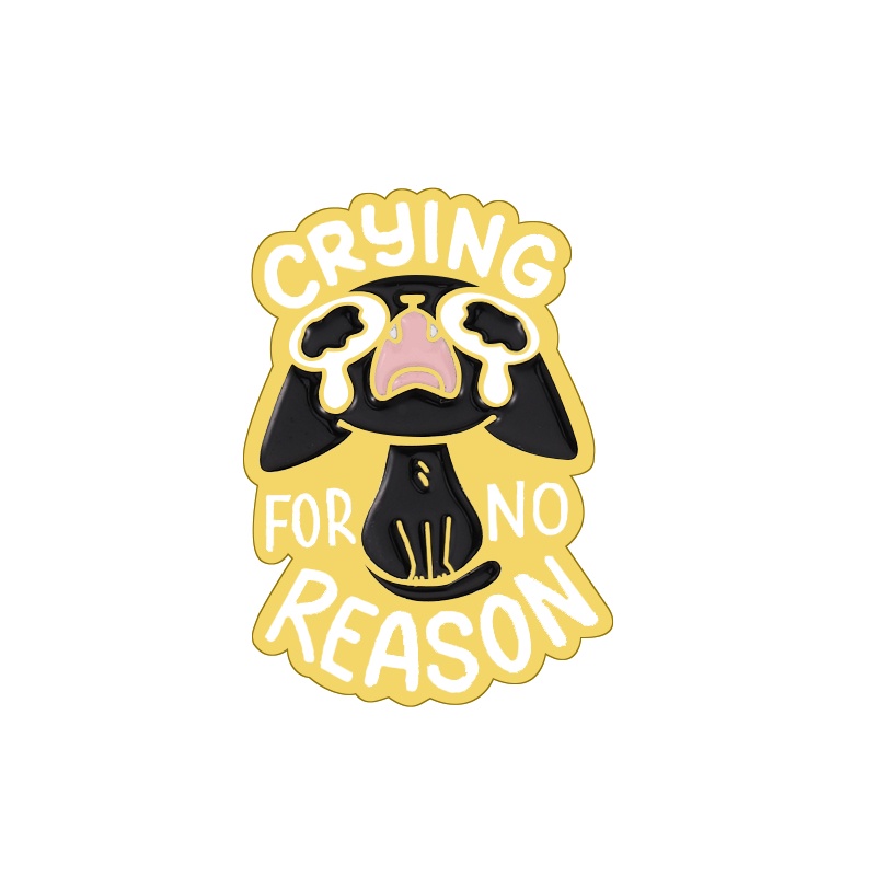 Bros Pin Desain Kartun Crying for No Reason Untuk Aksesoris Pakaian