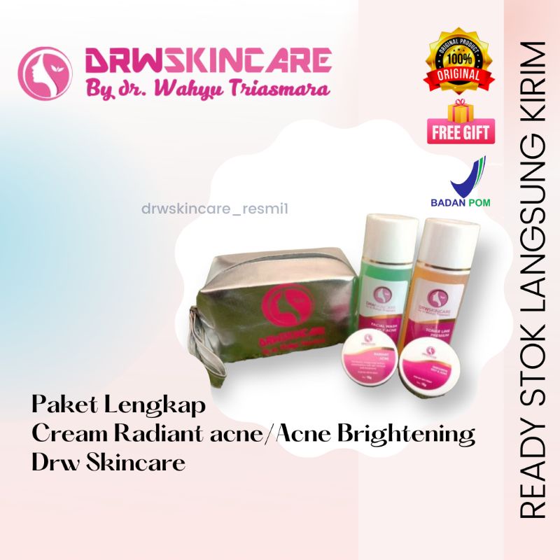 Jual DRW Skincare Paket Lengkap Radiant Acne/ Acne Brightening (Free ...