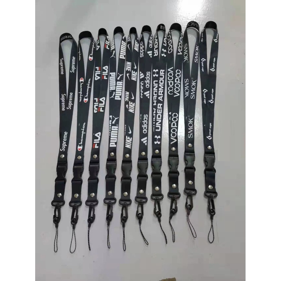 Tali Gantungan Lanyard Logo Ring karet 13 20 40 MM