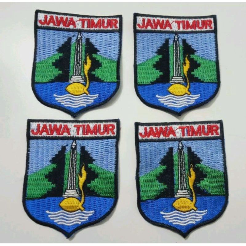 Badge Jawa Timur bet bordir full bijian