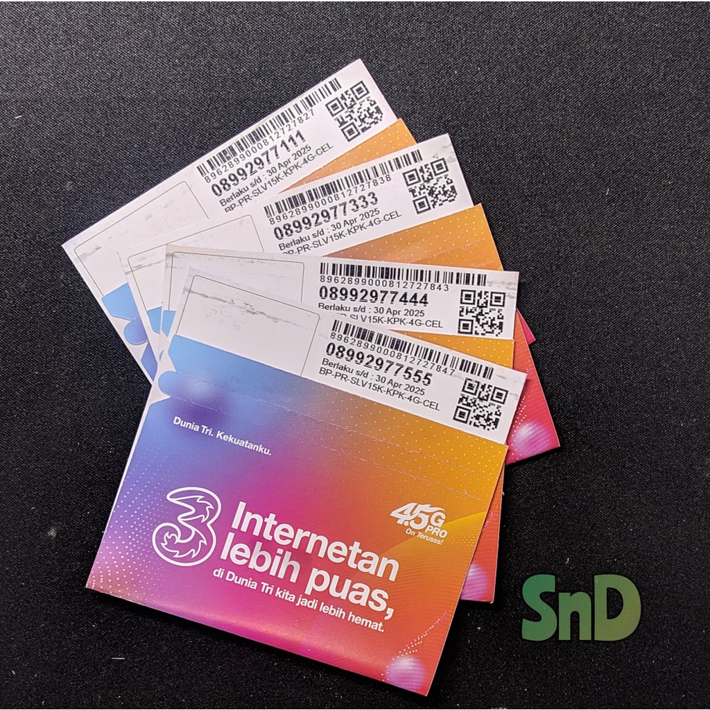 KARTU PERDANA TRI CANTIK 11 DIGIT TRIPLE