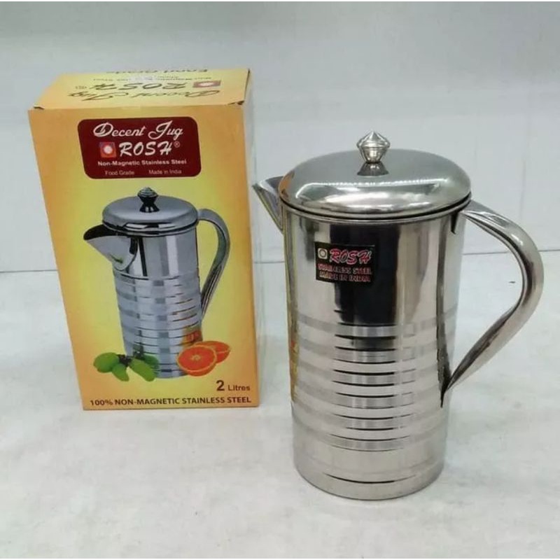 teko water pitcher jug 2 liter / teko minuman jus stainless 2 liter / teko 2 liter stainless