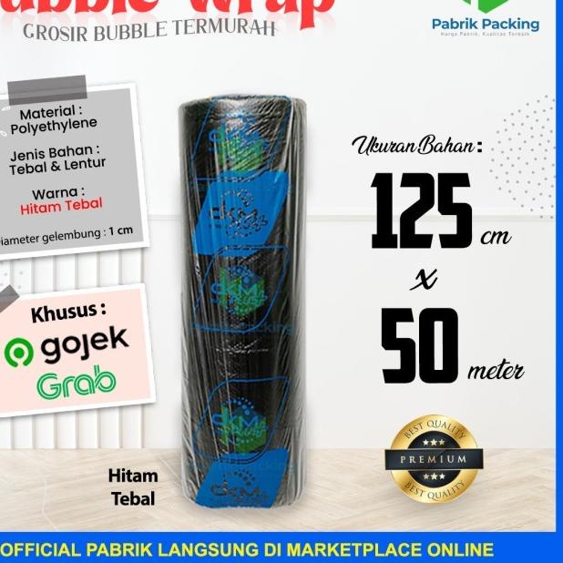 

BUBBLE WRAP ROLL DKM PLUS HITAM PREMIUM SIZE 125 CM x 50 M
