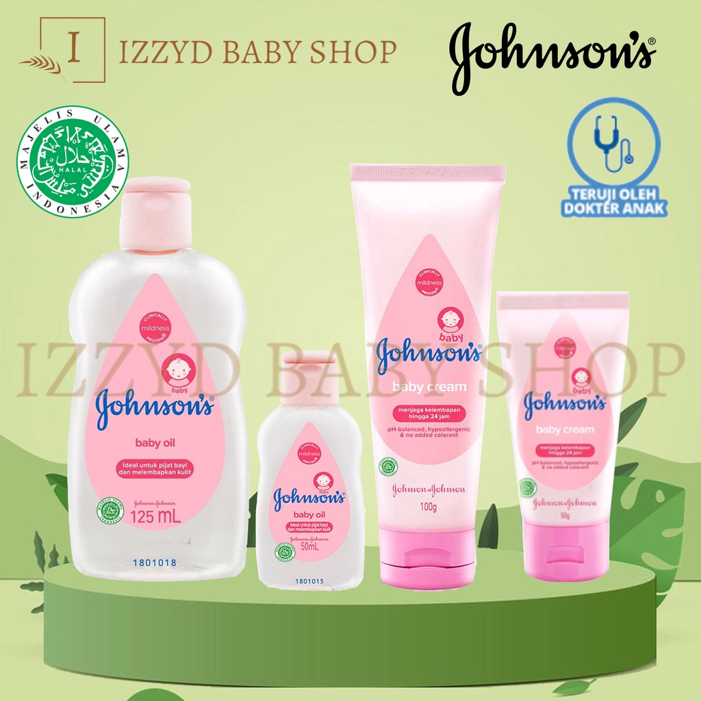 Johnson's baby cream Rash Diapers Cream , oil minyak pijit bayi, bar soap sabun batang 50gr - 100gr / johnsons jhonson
