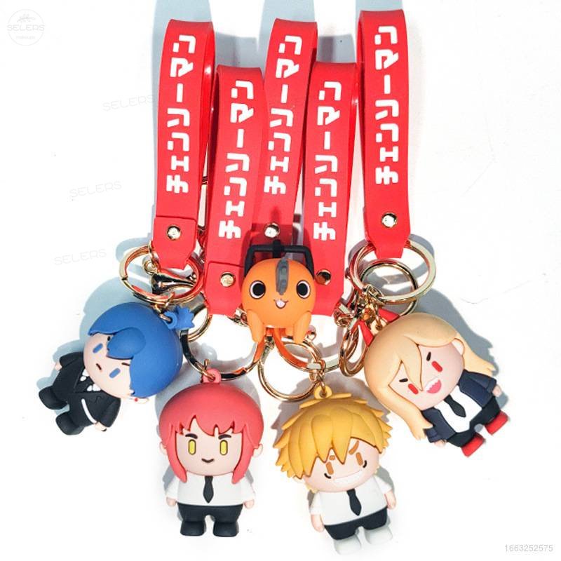 Gantungan Kunci Boneka Anime Power Makima Bahan PVC Untuk Hadiah