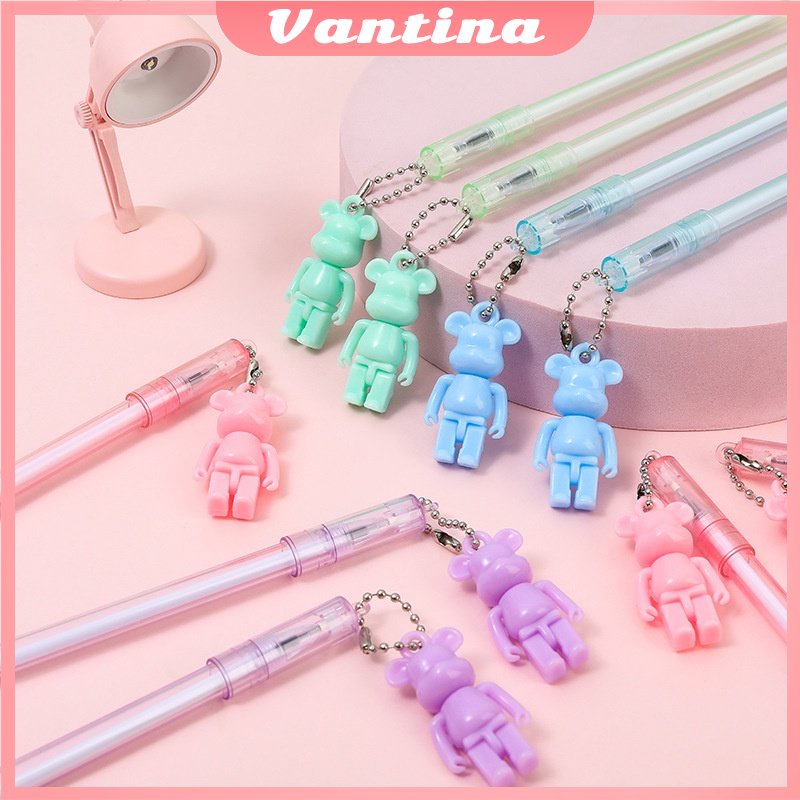

Bolpen Pulpen Gel Dengan Notes BTS Kartun Cartoon/pulpen gel gantungan lucu karakter dengan sequin glitter bolpoin kaws lucu unik