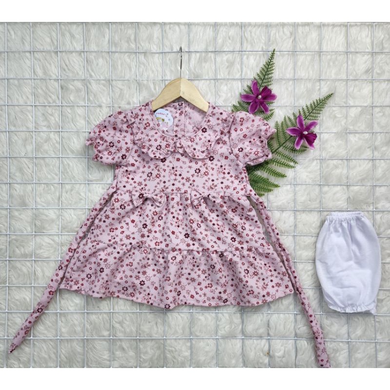 baju bayi perempuan Dress crinckle