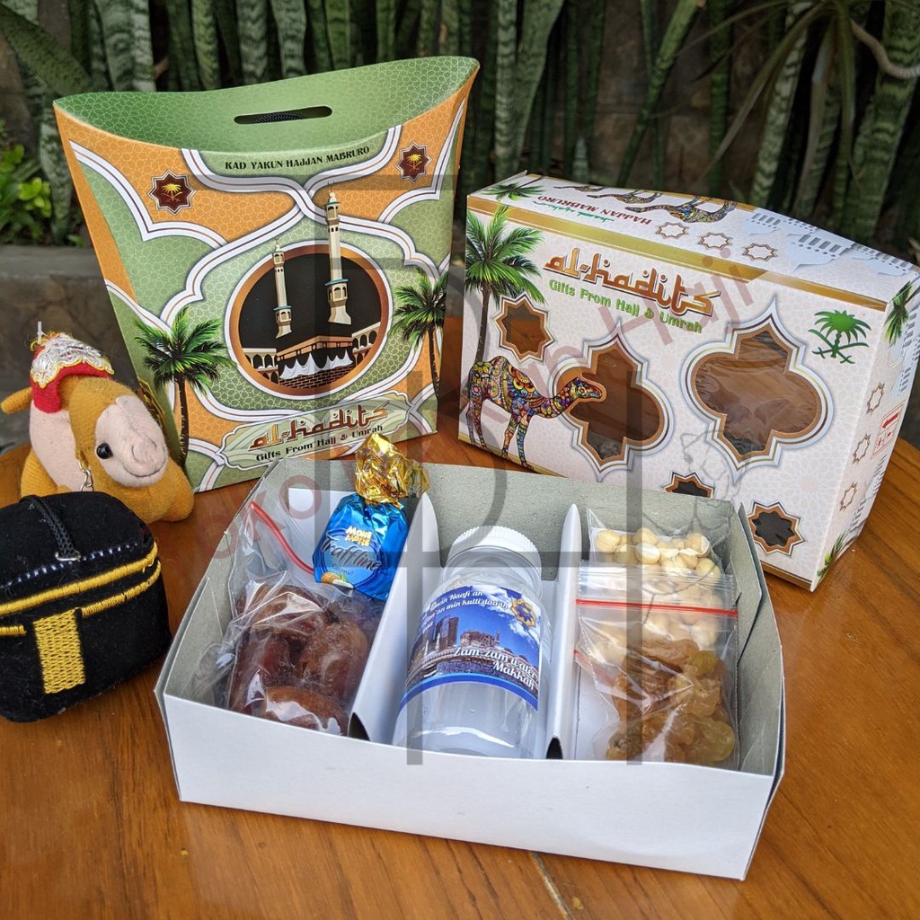 paket oleh oleh haji dan umroh termurah + coklat arab  + air zamzam original