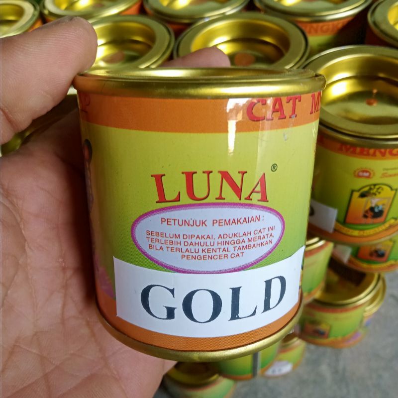 Cat Metaliqua/Metalika/CAT EMAS/GOLD LUNA/CAT BESI/UKURAN 100 GRAM