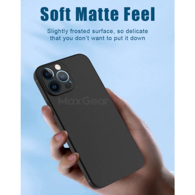 Original Baby Skin Soft Case IPhone 14 Pro/14 Pro Max Case Black Matte Macaron List Casing Cover Cam