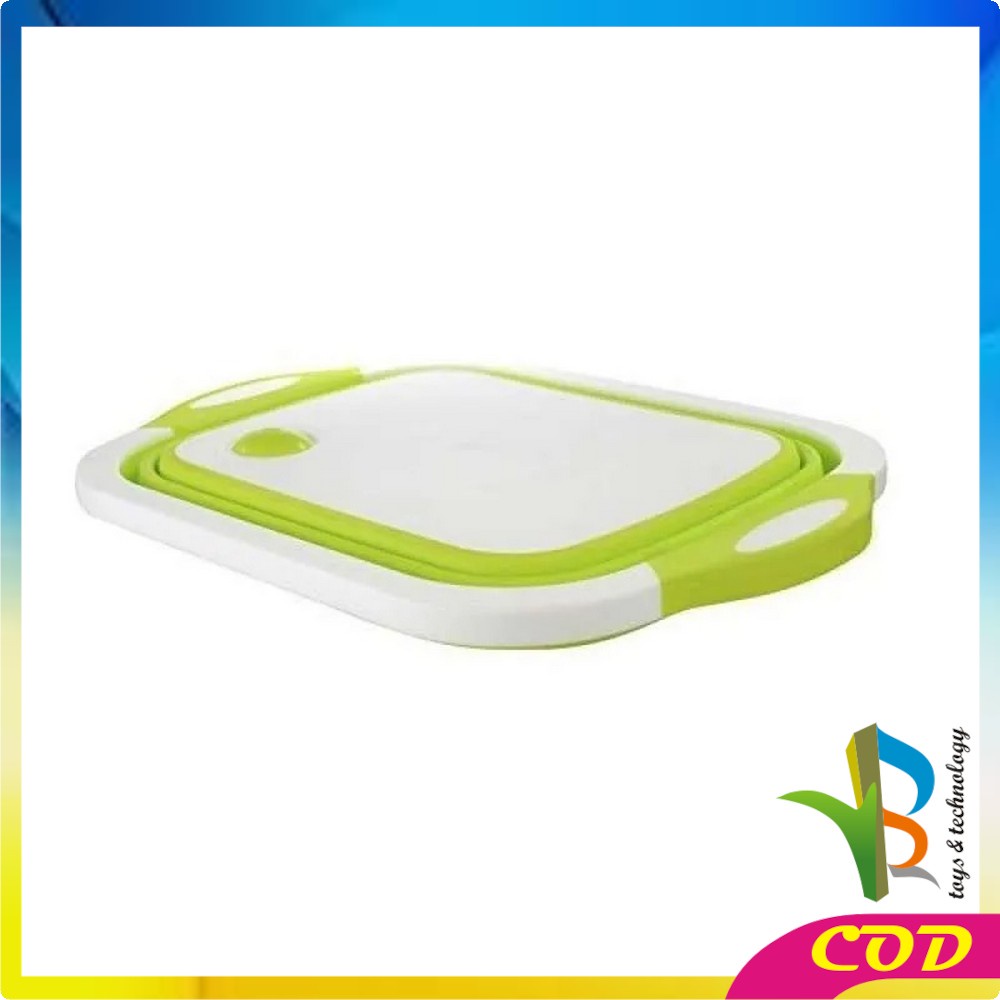 RB-C128 Talenan Lipat Baskom Multifungsi 3in1 Cutting Board Portable Baskom Lipat Peralatan Dapur